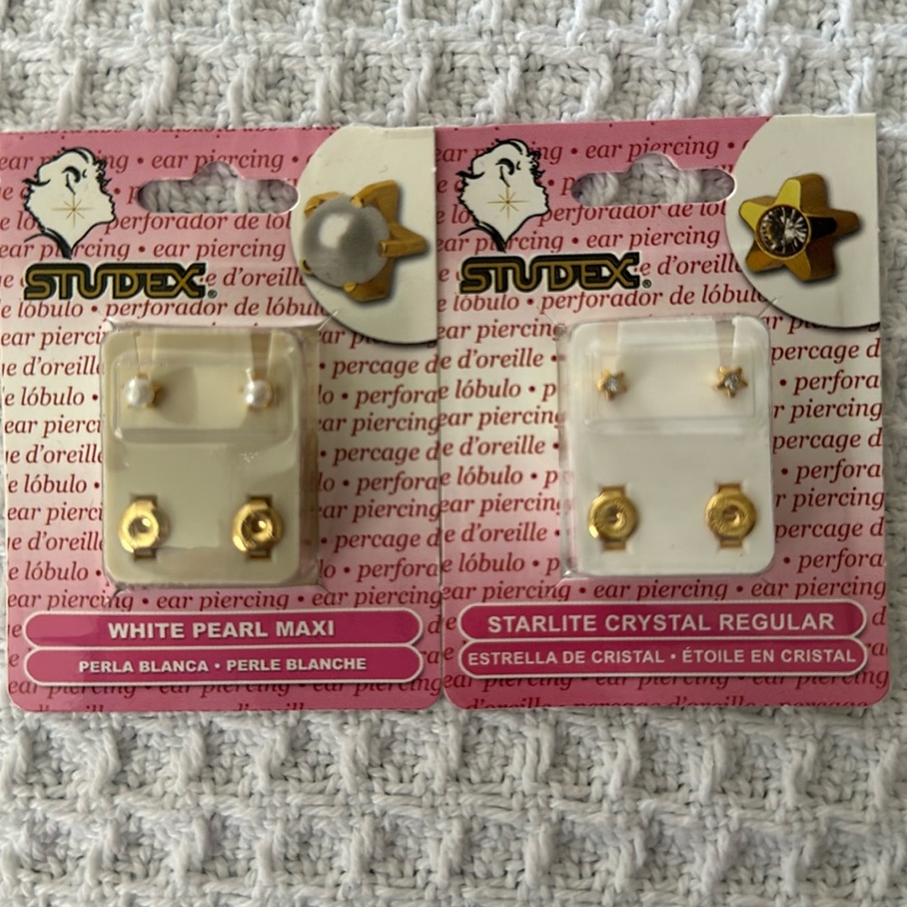 Studex Post Ear Piercing Earrings NEW